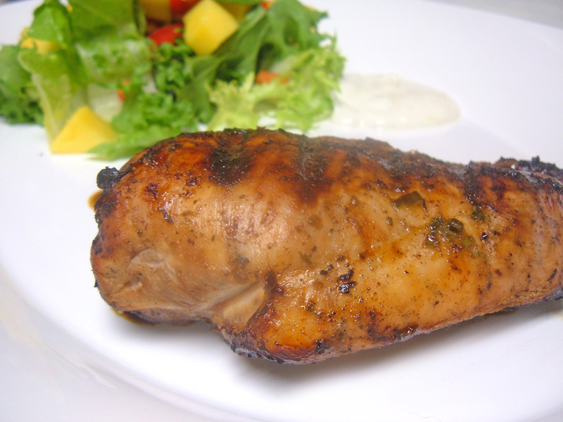 Jerk Chicken with Mango Salad Jerk Chicken with Mango Salad